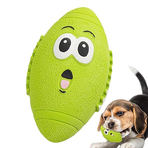 EUBEISAQI Quietschende Hundebälle, Quietschender Latex-Welpenspielzeugball mit lustigem Gesicht, Langlebiges, weiches, quietschendes Gummispielzeug, Latex-Welpen-Hundespielzeugball für kleine von EUBEISAQI