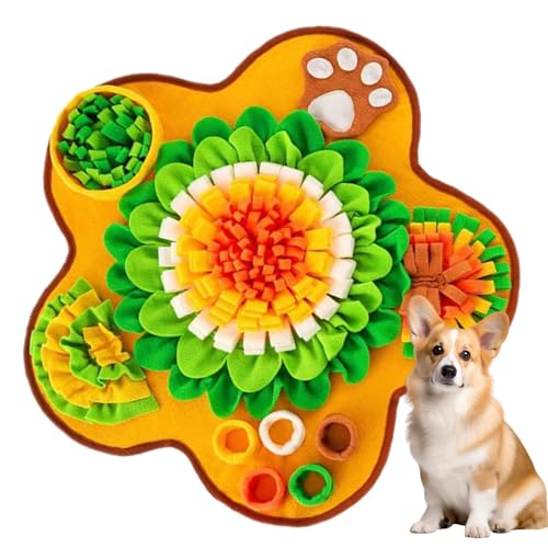 EUBEISAQI Schnüffelmatte für Hunde - Pet Slow Feeder Pad - Interaktive Hunde Schnüffelmatte für kognitives Training, Anreicherung, Langeweile, mentale Stimulation, Outdoor, Indoor EUBEISAQI Schnüffelmatte für Hunde - Pet Slow Feeder Pad - Interaktive Hunde Schnüffelmatte für kognitives Training, Anreicherung, Langeweile, mentale Stimulation, Outdoor, Indoor von EUBEISAQI