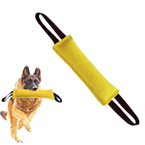 EUBEISAQI Tauziehen Hundespielzeug | Spielzeug-Übungsspielzeug mit interaktivem Seil und 2 reflektierenden Griffen - Seil-Hundespielzeug Reißfestigkeit und Trainingsgerät für große Hunde von EUBEISAQI