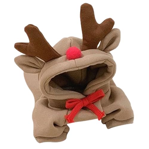 Hunde-Sweatshirt, Rentier-Hunde-Kapuzenpullover, Haustierkleidung für Winter, Geburtstag, Weihnachten, Party, Indoor-Aktivitäten, Alltag von EUBEISAQI