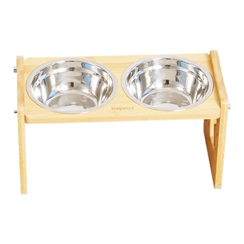 Hundenäpfe mit Ständer, Erhöhter Futternapf für Katzen und kleine Hunde Rutschfester Futternapf für Hunde Wiederverwendbare Pet Feeder Wassernapf für kleine mittelgroße große Welpen Kätzchen Katzen von EUBEISAQI