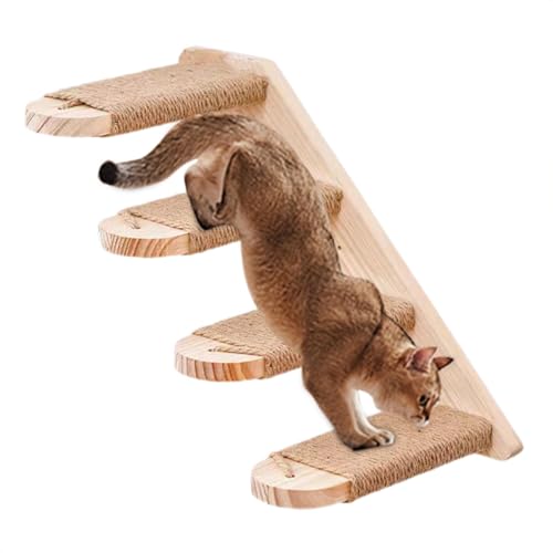 Indoor Cat Wall Furniture & Perch - Stabile Katzenkletterstufen Katzentreppe - Katzenkletterregal Platzsparende Katzentreppe & Stufen für Katzen Sitzstange Zubehör Indoor Cat Wall Furniture & Perch - Stabile Katzenkletterstufen Katzentreppe - Katzenkletterregal Platzsparende Katzentreppe & Stufen für Katzen Sitzstange Zubehör von EUBEISAQI