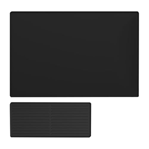 Kaffeematte für Arbeitsplatte, Silikon-Kaffee-Bar-Pad mit erhöhten Kanten, Kaffeebar-Zubehör, multifunktionale Bar-Matte, Abtropfmatte für Arbeitsplatten von EUBEISAQI