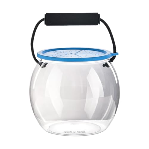 Ködertank Eimer, tragbarer Strandfischertank Minnow Eimer Transparent Angelbox, Camping -Angelbehälter mit Griff zur einfachen Überwachung von Minnows und Ködern Ködertank Eimer, tragbarer Strandfischertank Minnow Eimer Transparent Angelbox, Camping -Angelbehälter mit Griff zur einfachen Überwachung von Minnows und Ködern von EUBEISAQI
