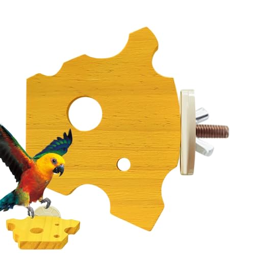 Vogelsitzstangen für Käfig | Papageienständer Sitzstangen aus Holz für Vogelkäfige Käseform | Naturholz Vogelsitzstange für Käfig Vogelkäfig Zubehör für Sittiche Kanarienvögel Wellensittiche Sittiche von EUBEISAQI