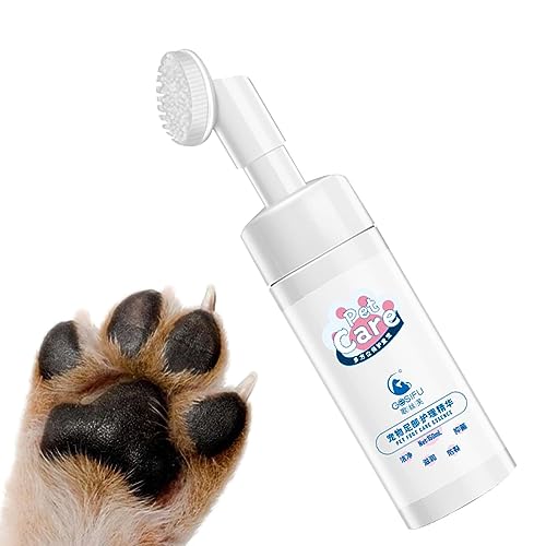 Wasserloser Shampoo-Pfotenreiniger - Hundefußreiniger - Badebürste, Nicht ausspülbare Haustierpflegebürste für Hundefußreiniger, wasserloses Shampoo für Hunde und Katzen Eubeisaqi von EUBEISAQI