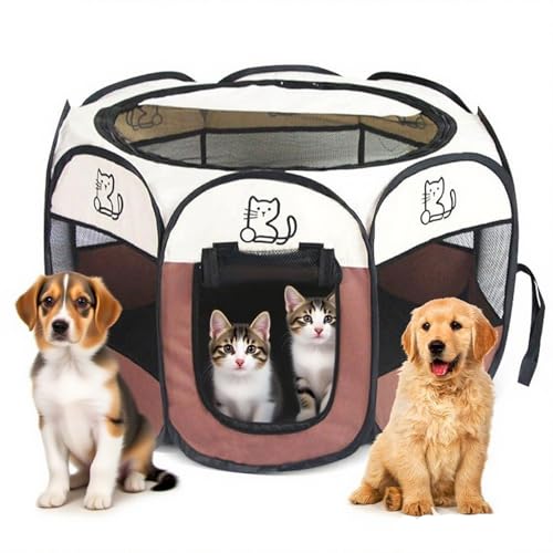 Welpenauslauf 74x74x43 cm – WelpenLaufstall Faltbarer Laufstall für Hunde & Katzen – Hasengehege & Kaninchengehege – Sicherer Kleintierlaufstall für Wohnung & Outdoor Welpenauslauf 74x74x43 cm – WelpenLaufstall Faltbarer Laufstall für Hunde & Katzen – Hasengehege & Kaninchengehege – Sicherer Kleintierlaufstall für Wohnung & Outdoor von EUBSWA