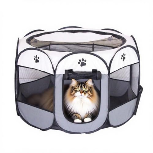 Welpenauslauf Hundegitter 74x74x43 cm faltbar – Laufstall für Welpen & kleine Hunde – Hundegehege für Zuhause, Outdoor – XXL Hundeauslauf mit Tür – Robuster Metallkäfig für Welpenbox Welpenauslauf Hundegitter 74x74x43 cm faltbar – Laufstall für Welpen & kleine Hunde – Hundegehege für Zuhause, Outdoor – XXL Hundeauslauf mit Tür – Robuster Metallkäfig für Welpenbox von EUBSWA