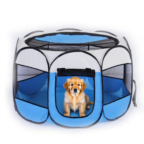 Welpenauslauf Hundegitter 74x74x43 cm faltbar – Laufstall für Welpen & kleine Hunde – Hundegehege für Zuhause, Outdoor – XXL Hundeauslauf mit Tür – Robuster Metallkäfig für Welpenbox Welpenauslauf Hundegitter 74x74x43 cm faltbar – Laufstall für Welpen & kleine Hunde – Hundegehege für Zuhause, Outdoor – XXL Hundeauslauf mit Tür – Robuster Metallkäfig für Welpenbox von EUBSWA
