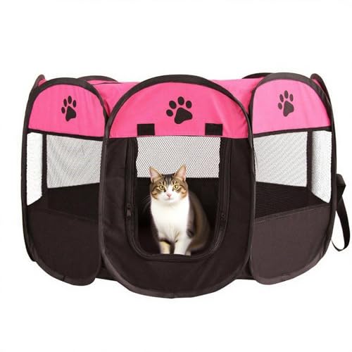 Welpenauslauf Hundegitter 74x74x43 cm faltbar – Laufstall für Welpen & kleine Hunde – Hundegehege für Zuhause, Outdoor – XXL Hundeauslauf mit Tür – Robuster Metallkäfig für Welpenbox Welpenauslauf Hundegitter 74x74x43 cm faltbar – Laufstall für Welpen & kleine Hunde – Hundegehege für Zuhause, Outdoor – XXL Hundeauslauf mit Tür – Robuster Metallkäfig für Welpenbox von EUBSWA