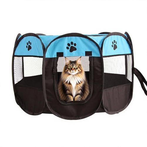 Welpenauslauf Hundegitter 74x74x43 cm faltbar – Laufstall für Welpen & kleine Hunde – Hundegehege für Zuhause, Outdoor – XXL Hundeauslauf mit Tür – Robuster Metallkäfig für Welpenbox Welpenauslauf Hundegitter 74x74x43 cm faltbar – Laufstall für Welpen & kleine Hunde – Hundegehege für Zuhause, Outdoor – XXL Hundeauslauf mit Tür – Robuster Metallkäfig für Welpenbox von EUBSWA