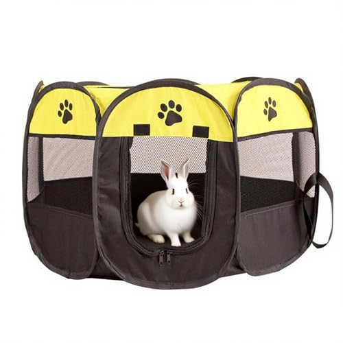 Welpenauslauf Hundegitter 74x74x43 cm faltbar – Laufstall für Welpen & kleine Hunde – Hundegehege für Zuhause, Outdoor – XXL Hundeauslauf mit Tür – Robuster Metallkäfig für Welpenbox Welpenauslauf Hundegitter 74x74x43 cm faltbar – Laufstall für Welpen & kleine Hunde – Hundegehege für Zuhause, Outdoor – XXL Hundeauslauf mit Tür – Robuster Metallkäfig für Welpenbox von EUBSWA