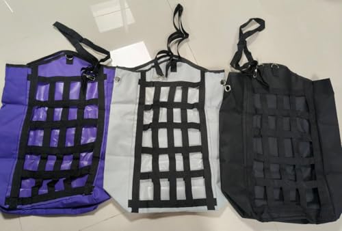EUBUY Heusäcke für Pferde, 3 Packungen, langsames Füttern, Heubeutel, hängende Ziegenfutterstation mit verstellbarem Riemen, für Pferde, Esel, Kühe, Alpakas, Strauße oder andere Tiere, große Öffnung EUBUY Heusäcke für Pferde, 3 Packungen, langsames Füttern, Heubeutel, hängende Ziegenfutterstation mit verstellbarem Riemen, für Pferde, Esel, Kühe, Alpakas, Strauße oder andere Tiere, große Öffnung von EUBUY