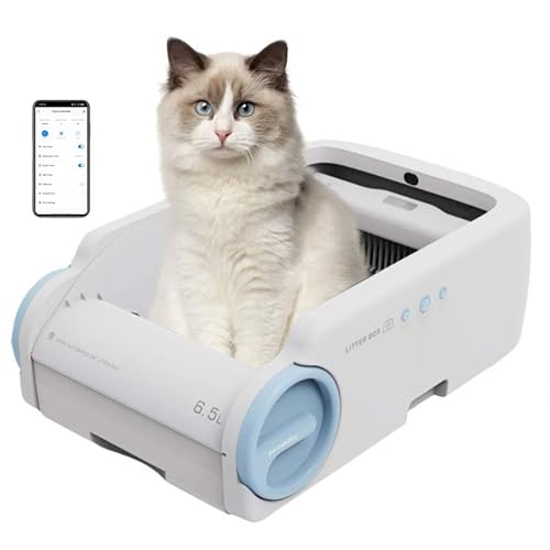 Selbstreinigende Katzentoilette, klemmfest und geruchsneutral, offenes Design, sofort verwendbar für Katzen von EUDAMAIF