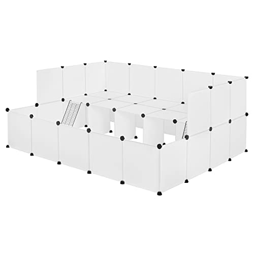 EUGAD Freigehege für Kaninchen, Freilaufgehege Kaninchen, Meerschweinchen Gehege, Kleintiergehege Indoor, Weiß BHT 181x72x145cm EUGAD Freigehege für Kaninchen, Freilaufgehege Kaninchen, Meerschweinchen Gehege, Kleintiergehege Indoor, Weiß BHT 181x72x145cm von EUGAD