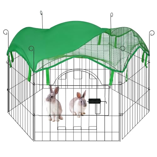 EUGAD Kleintiergehege außen, Freilaufgehege Kaninchen mit Tür, Freilaufgehege Sonnenschutz Pfählen 0012TSL EUGAD Kleintiergehege außen, Freilaufgehege Kaninchen mit Tür, Freilaufgehege Sonnenschutz Pfählen 0012TSL von EUGAD
