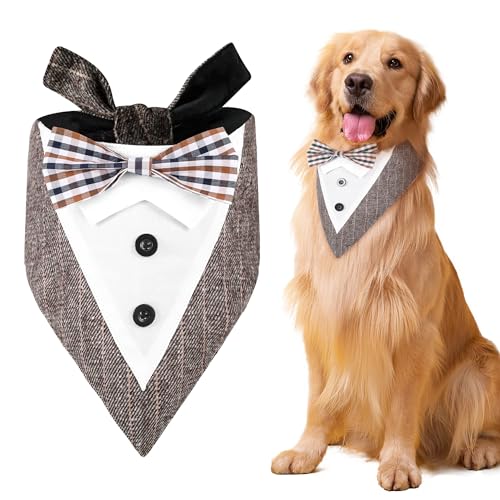 EUIOOVM Hund Halstuch, Hund Smoking Formale Hochzeit Party Hund Hochzeit Bandana, Hundehalstuch Deutschland für Hochzeit Geburtstag Kostüme EUIOOVM Hund Halstuch, Hund Smoking Formale Hochzeit Party Hund Hochzeit Bandana, Hundehalstuch Deutschland für Hochzeit Geburtstag Kostüme von EUIOOVM