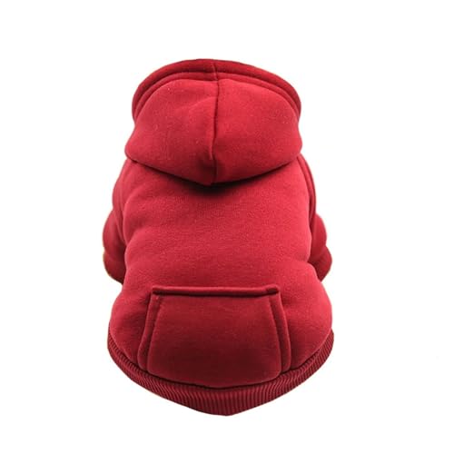 Erschwinglicher Hunde-Kapuzenpullover, warmer Wintermantel für kleine mittelgroße Hunde, Französische Bulldogge, Welpenjacke mit Kapuze für Chihuahua, Yorkie-Katze, Haustierkostüm, mit Fleece von EUIYCBA