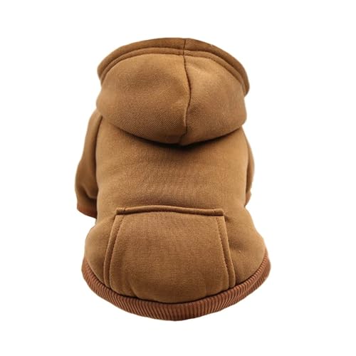 Erschwinglicher Hunde-Kapuzenpullover, warmer Wintermantel für kleine und mittelgroße Hunde, Französische Bulldogge, Welpenjacke mit Kapuze für Chihuahua, Yorkie-Katze, Haustierkostüm, mit Fleece von EUIYCBA