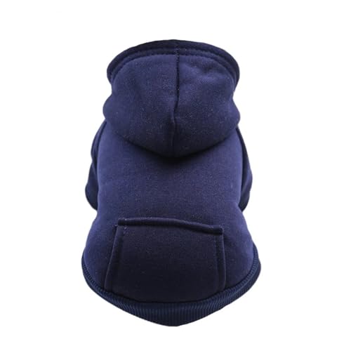 Erschwinglicher Hunde-Kapuzenpullover, warmer Wintermantel für kleine und mittelgroße Hunde, Französische Bulldogge, Welpenjacke mit Kapuze für Chihuahua, Yorkie-Katzenkostüm, mit Fleece gefüttert von EUIYCBA