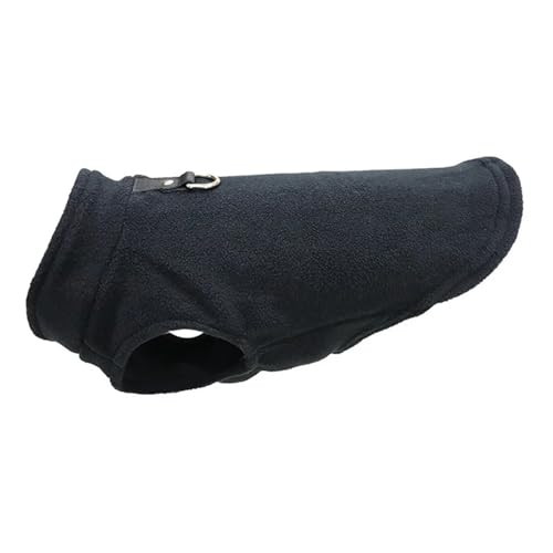 Hundejacke aus Fleece mit D-Ring, warme Haustierweste für kleine Hunde und Katzen, gemütlicher Mantel für Französische Bulldogge, Chihuahua, weiche Winterkleidung mit Leinenbefestigung, Größe XS von EUIYCBA