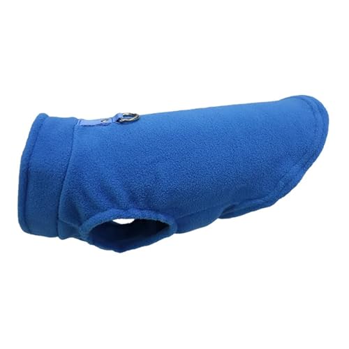 Hundejacke aus Fleece mit D-Ring, warme Haustierweste für kleine Hunde und Katzen, gemütlicher Mantel für Französische Bulldogge, Chihuahua, weiche Winterkleidung mit Leinenbefestigung, Größe XS / L von EUIYCBA
