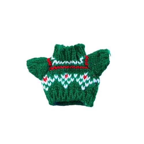 Kaufester Hamsterpullover, warm, gestrickt, kleine Haustierkleidung für Kaninchen, Meerschweinchen, Weihnachten, niedlich, weich, Kostüm und Dekoration (grün) von EUIYCBA