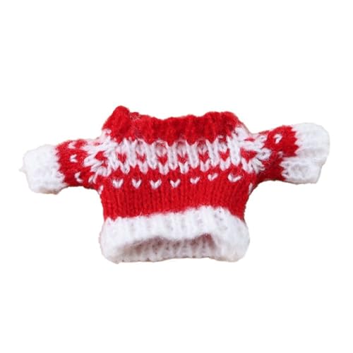 Kaufester Hamsterpullover, warm, gestrickt, kleine Haustierkleidung für Kaninchen, Meerschweinchen, Weihnachts-Kostüm, weich, Rot von EUIYCBA