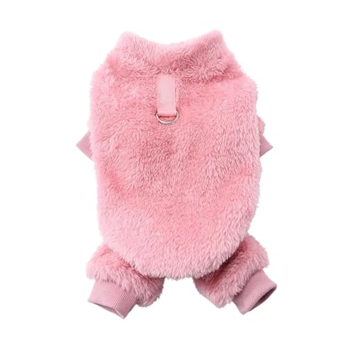 Warmer Winter-Hundeoverall – weicher Flanell-Haustiermantel für kleine und mittelgroße Hunde (Chihuahua, Yorkie, Welpe), Katzen- und Hundeoutfit mit 4 Beinen, gemütlicher Fleece-gefütterter Overall von EUIYCBA