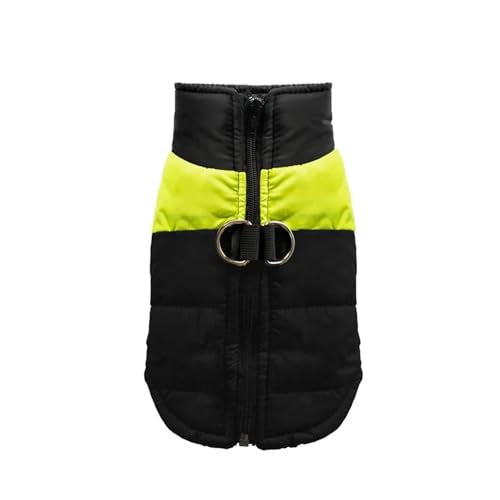 Wasserdichter und warmer Hundemantel, gepolsterte Winterweste mit Reißverschluss, reflektierende Hundejacke für kleine, mittelgroße und große Rassen, Thermo-Haustierkleidung für Spaziergänge im Freien von EUIYCBA