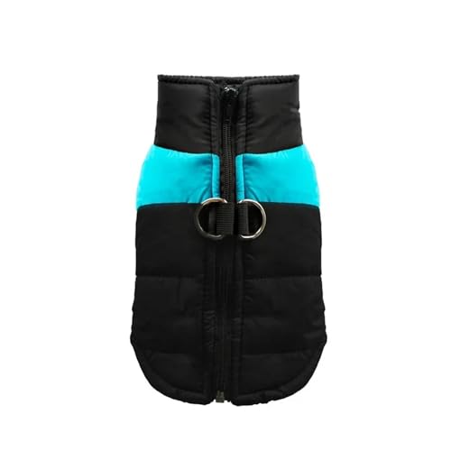 Wasserdichter und warmer Hundemantel, gepolsterte Winterweste mit Reißverschluss, reflektierende Hundejacke für kleine, mittelgroße und große Rassen, Thermo-Haustierkleidung für Spaziergänge im Freien von EUIYCBA