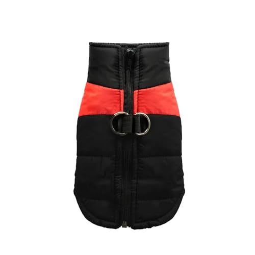 Wasserdichter und warmer Hundemantel, gepolsterte Winterweste mit Reißverschluss, reflektierende Hundejacke für kleine, mittelgroße und große Rassen, Thermo-Haustierkleidung für Spaziergänge im Freien von EUIYCBA