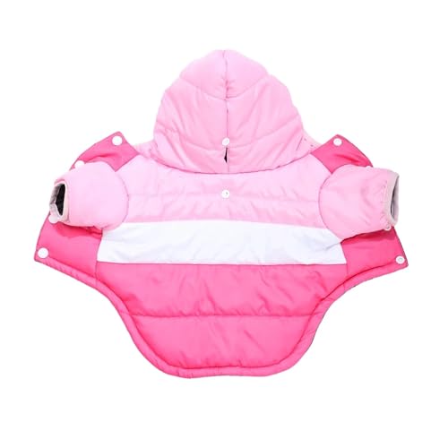 Winter-Hundejacke für kleine Hunde, warmer und wasserdichter Mantel mit Kapuze für Yorkshire, Chihuahua, Welpen und Katzen, winddichte Haustierkleidung für kleine bis mittelgroße Rassen, gemütliches von EUIYCBA