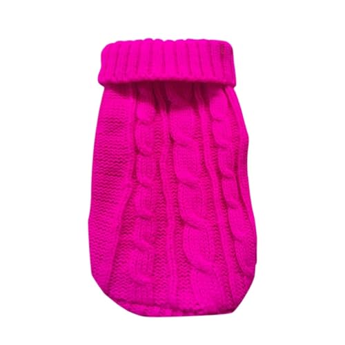 Winter-Hundepullover – Warmer, wolliger Strickpullover für kleine und mittelgroße Hunde (Chihuahua, Yorkie) und Katzen, weiches Fleece-gefüttertes Hunde-T-Shirt, gemütliche Herbst von EUIYCBA
