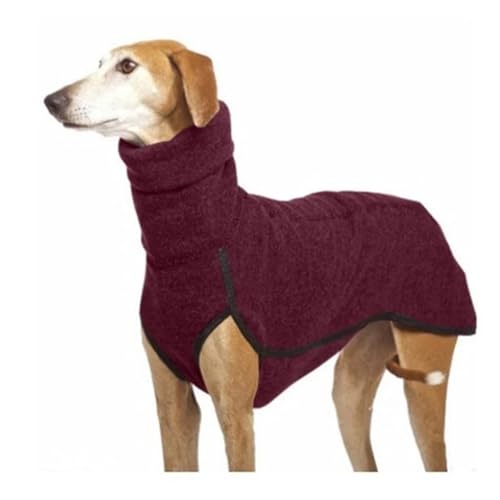Winter-Hundepullover mit hohem Kragen, warmer Strickpullover für mittelgroße und große Rassen, gemütlicher Haustiermantel für Doggen, Windhunde, Pitbulls, dicke Thermo-Hundejacke für kaltes Wetter von EUIYCBA