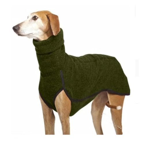 Winter-Hundepullover mit hohem Kragen, warmer Strickpullover für mittelgroße und große Rassen, gemütlicher Haustiermantel für Doggen, Windhunde und Pitbulls, dicke Thermo-Hundejacke für kaltes Wetter von EUIYCBA