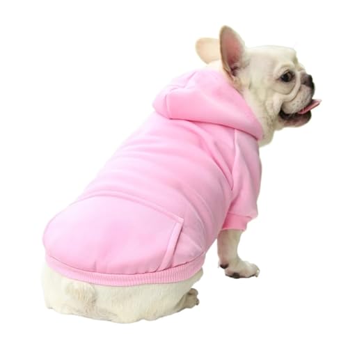 Winter-Kapuzenpullover für Hunde, gemütlicher Fleece-gefütterter Welpenmantel für kleine und mittelgroße Hunde, warmer Haustier-Kapuzenpullover für Chihuahua, Französische Bulldoggen und Katzen von EUIYCBA