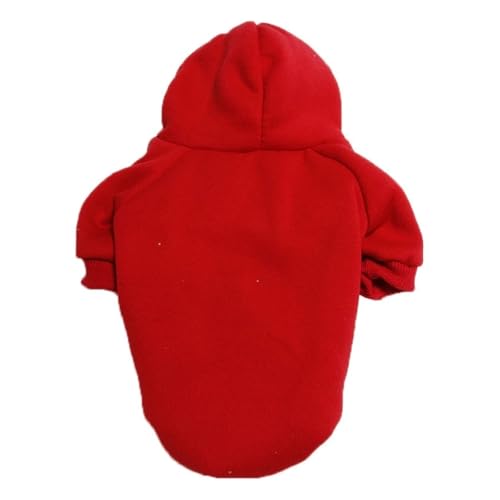 Winter-Kapuzenpullover für Hunde, sportliches, warmes Sweatshirt für kleine, mittelgroße und große Hunde, gemütlicher Fleece-gefütterter Kapuzenmantel für Herbst und Winter, Welpen- und Hundekleidung von EUIYCBA
