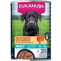 EUKANUBA Nassfutter Hund Adult Pute und Karotte 6x400 g von EUKANUBA