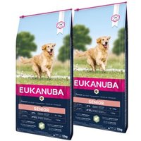 EUKANUBA Trockenfutter Hund Large & Giant Breed Senior, Lamm & Reis 2x12 kg von EUKANUBA