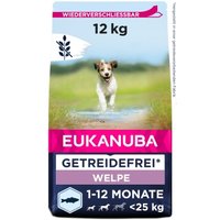 EUKANUBA Welpenfutter getreidefrei für kleine und mittelgroße Rassen 2x12 kg von EUKANUBA