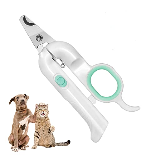 EUNEWR Haustier-Nagelknipser,Professionelles Haustier Pflegewerkzeug für Katzen und Hunde mit LED-Licht und UV-Licht,Haustier Krallentrimmer,für kleine Hunde,Katzen,Kaninchen,Vögel,Welpen,Kätzchen von EUNEWR