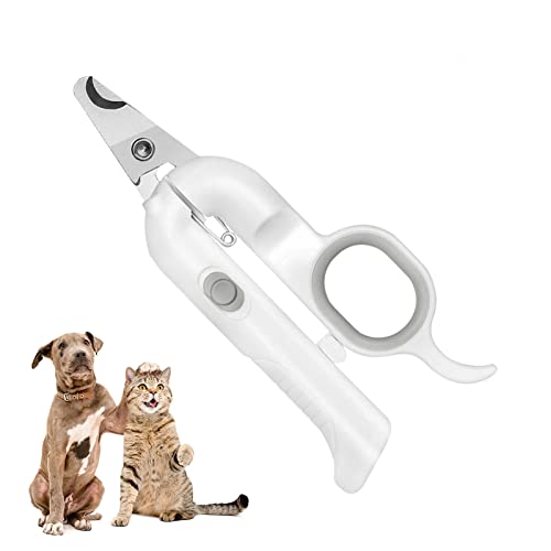 EUNEWR Haustier-Nagelknipser,Professionelles Haustier Pflegewerkzeug für Katzen und Hunde mit LED-Licht und UV-Licht,Haustier Krallentrimmer,für kleine Hunde,Katzen,Kaninchen, Vögel,Welpen,Kätzchen von EUNEWR