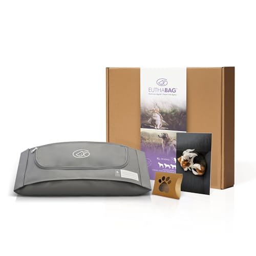 EUTHABAG® - Klein Die originale Haustier-Körpertasche für Beerdigung und Einäscherung Schön Auf Wiedersehen Personalisierbar mit Ihren eigenen Worten Für Kleintiere wie Kaninchen, Katzen, Chihuahuas. von EUTHABAG