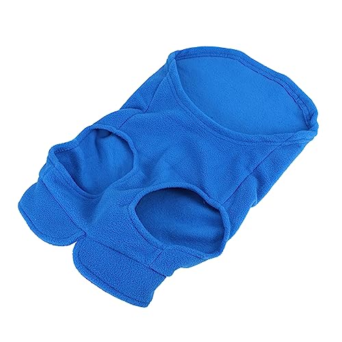 1 x Haustierweste, Hundetasche, Kapuzenpullover, Haustierkostüm, Hundemantel, einfarbig, Hundeweste für den Winter, warme Kleidung für Haustiere, Hundefotografie (blau L) von EUTYRG
