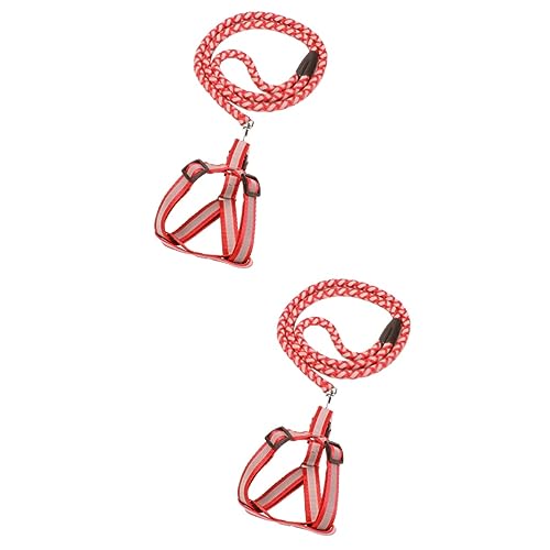 2 stücke Hunde Strap Hundehalsband Leine mit Blei Reflektierende Leine Hund Weste Haustier Hund Einstellbare Haustier Kleine Hund Verdrahtung von EUTYRG