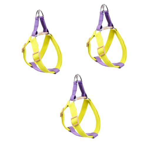 3 Stück Hundefarbe Haustierweste Walking Dog Laufweste Hundebekleidung Gürtel Traktion Welpengeschirre Laufleine Verstellbares Po 3 Stück Hundefarbe Haustierweste Walking Dog Laufweste Hundebekleidung Gürtel Traktion Welpengeschirre Laufleine Verstellbares Po von EUTYRG
