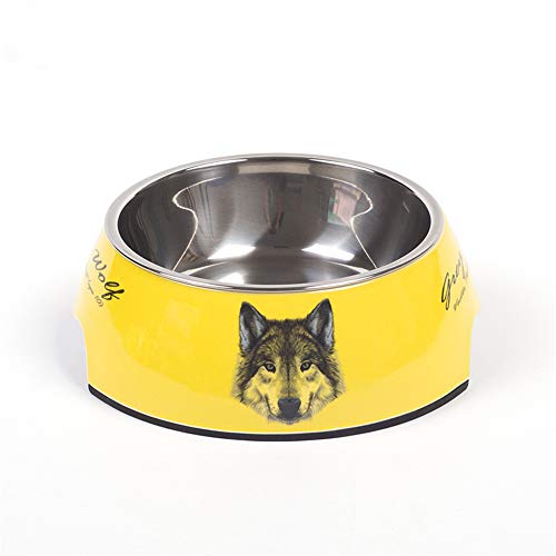 EUYIMOMO futternapf Katze,Edelstahl-Haustierschüssel, zweischichtiges, rutschfestes Füttern und Trinken von Haustierschüssel - großes Hundemedium von EUYIMOMO