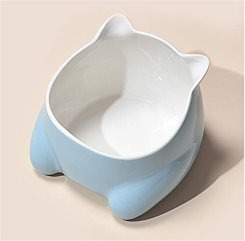 EUYIMOMO futternapf Katze,Pet Keramik Pet Bowl, Cat Bowl und Dog Bowl rutschfeste Pet Bowl-blau von EUYIMOMO
