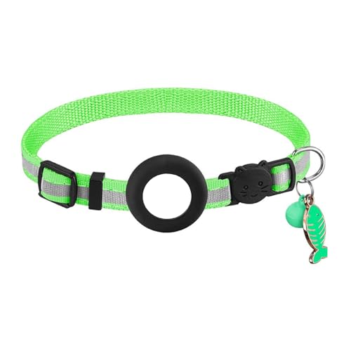 Reflektierendes Katzenhalsband mit Tracker-Halter und für kleine Katzen, Hunde, Welpen Reflektierendes Katzenhalsband mit Tracker-Halter und für kleine Katzen, Hunde, Welpen von EUYueli